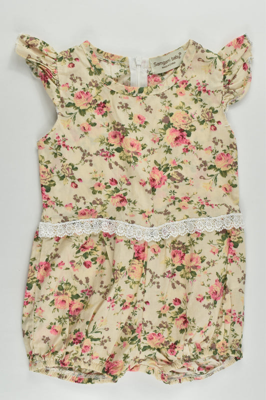 Samgami Baby Size 0 (80 cm) Roses Playsuit