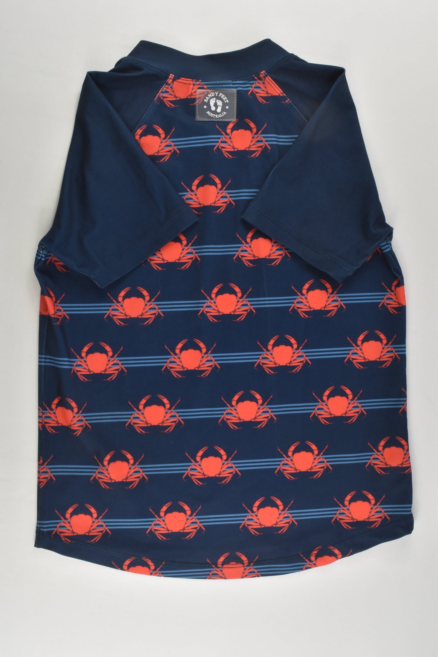 Sandy Feet (AU) Size 10 Crabs Rashie Top and Board Shorts