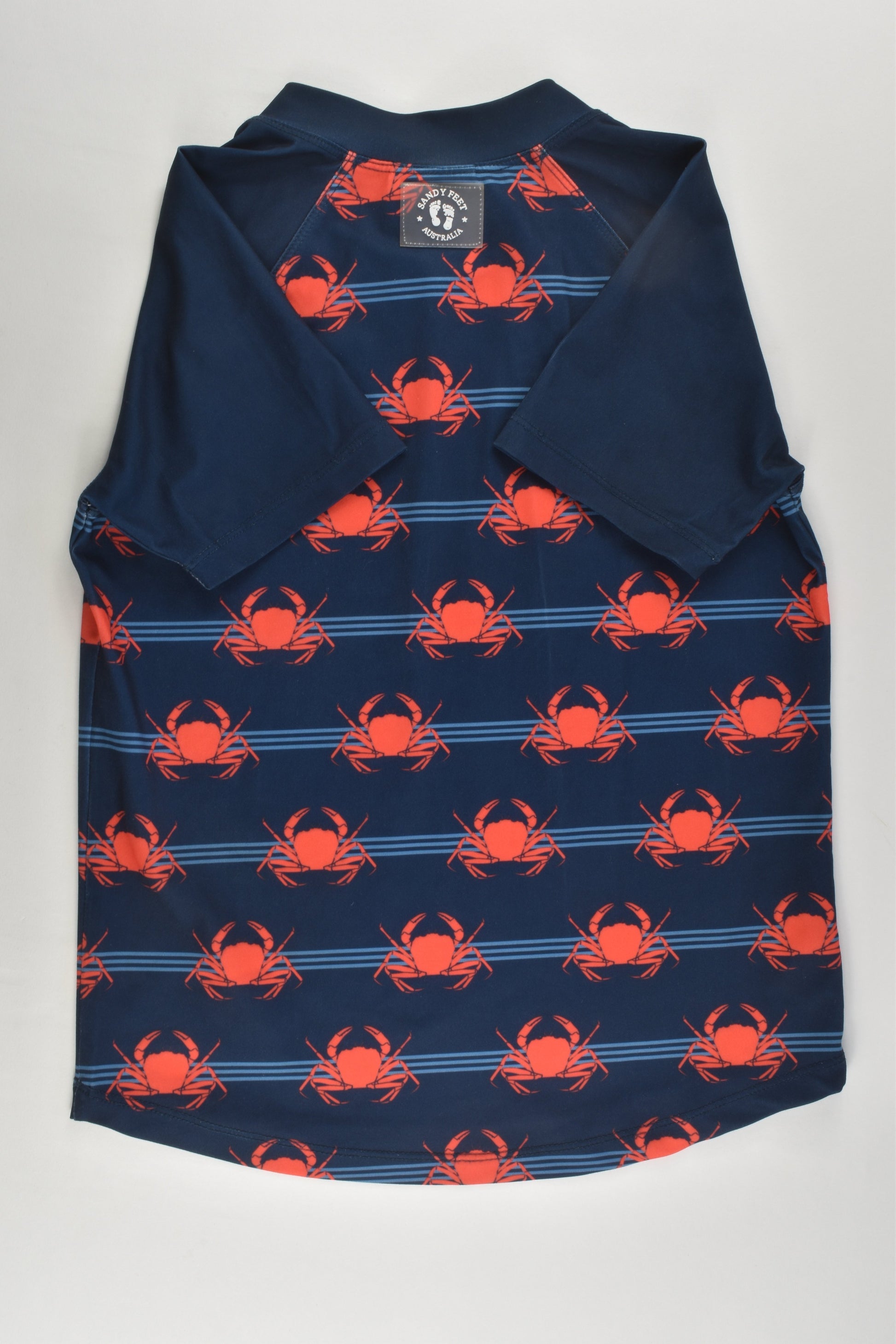 Sandy Feet (AU) Size 10 Crabs Rashie Top and Board Shorts