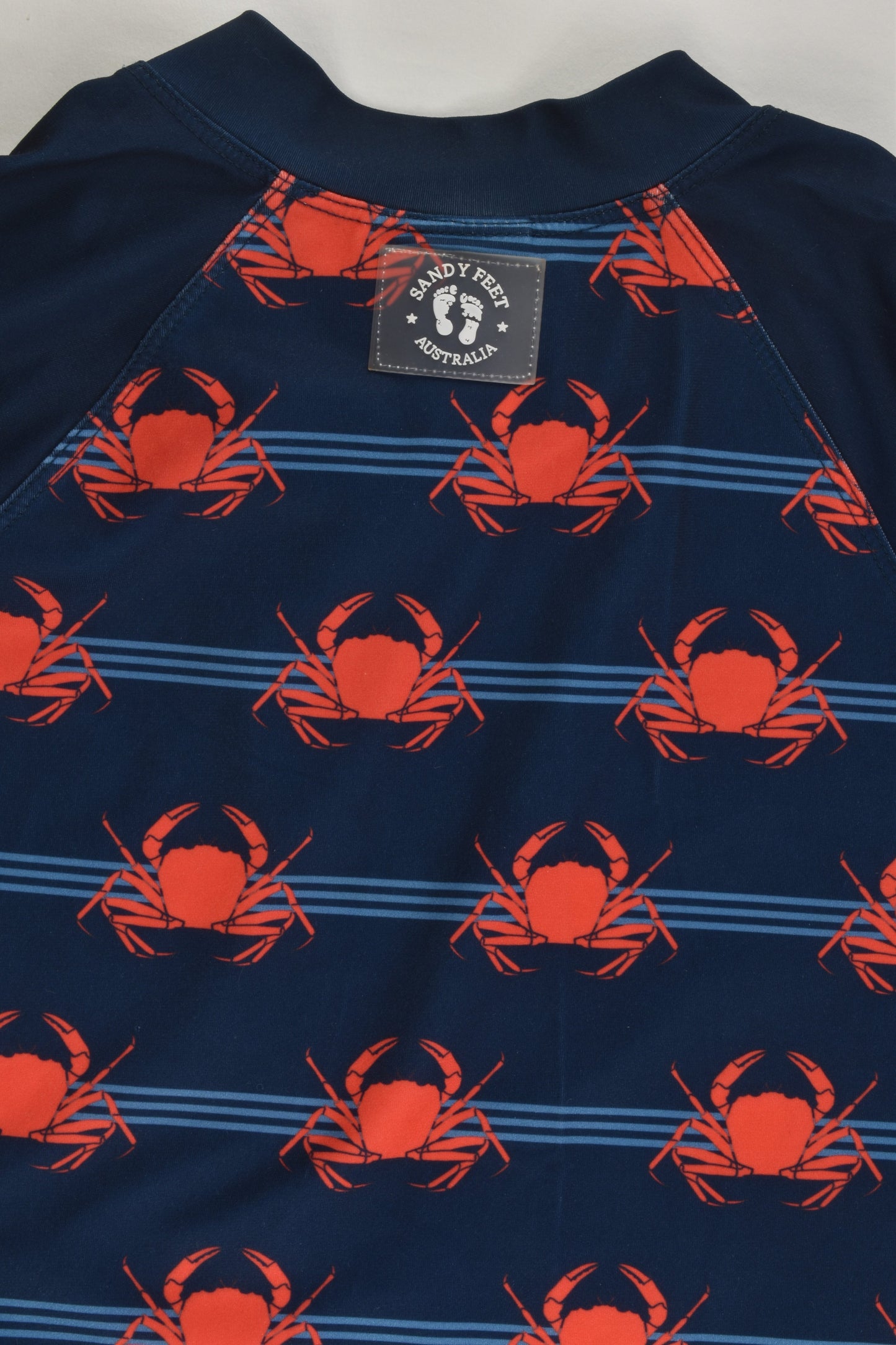 Sandy Feet (AU) Size 10 Crabs Rashie Top and Board Shorts