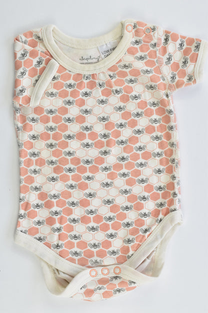 Sapling (Australia) Size 000 (0-3 months) Organic Bees Bodysuit