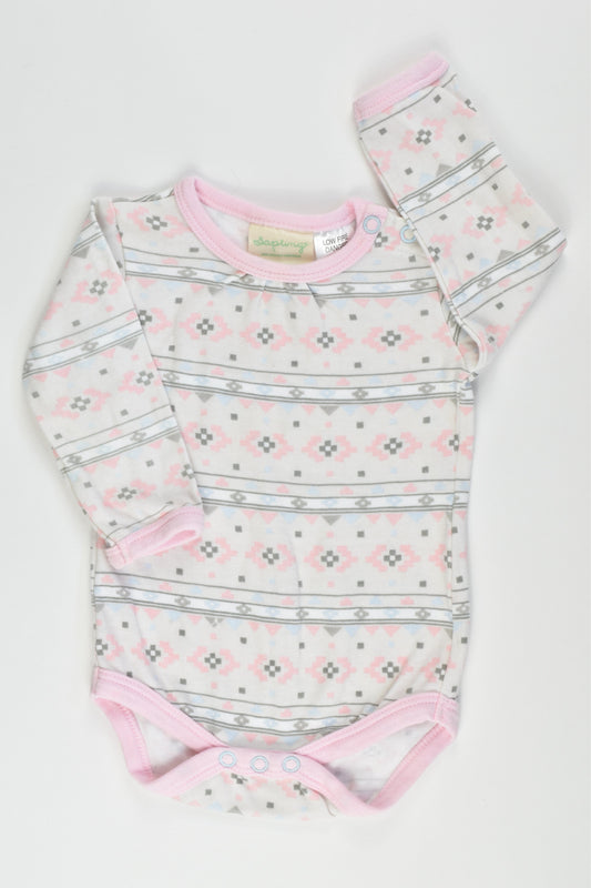Sapling (Australia) Size 000 (0-3 months) Organic Bodysuit