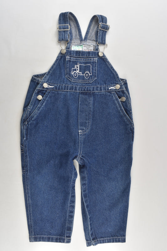 Sears Baby Size 2 Truck Denim Overalls