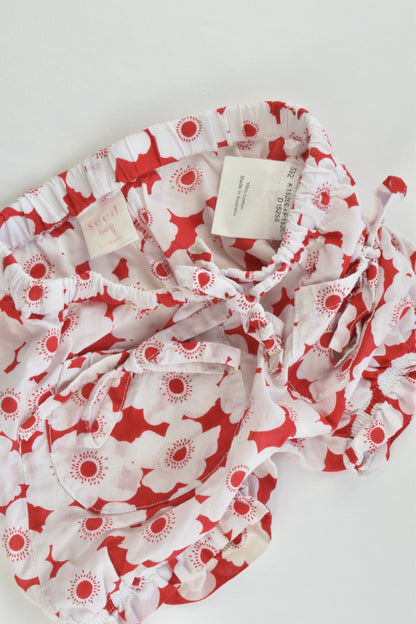 Seed Baby Size 00 (3-6 months) Floral Lightweight Shorts