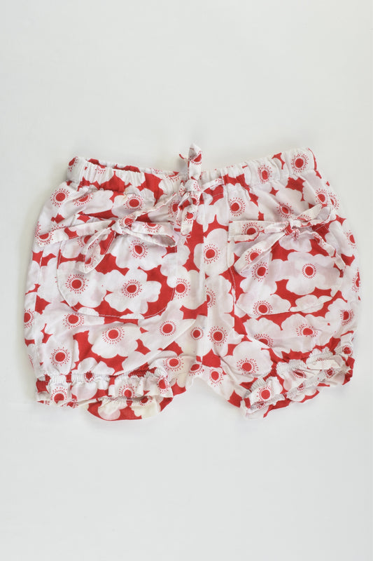 Seed Baby Size 00 (3-6 months) Floral Lightweight Shorts