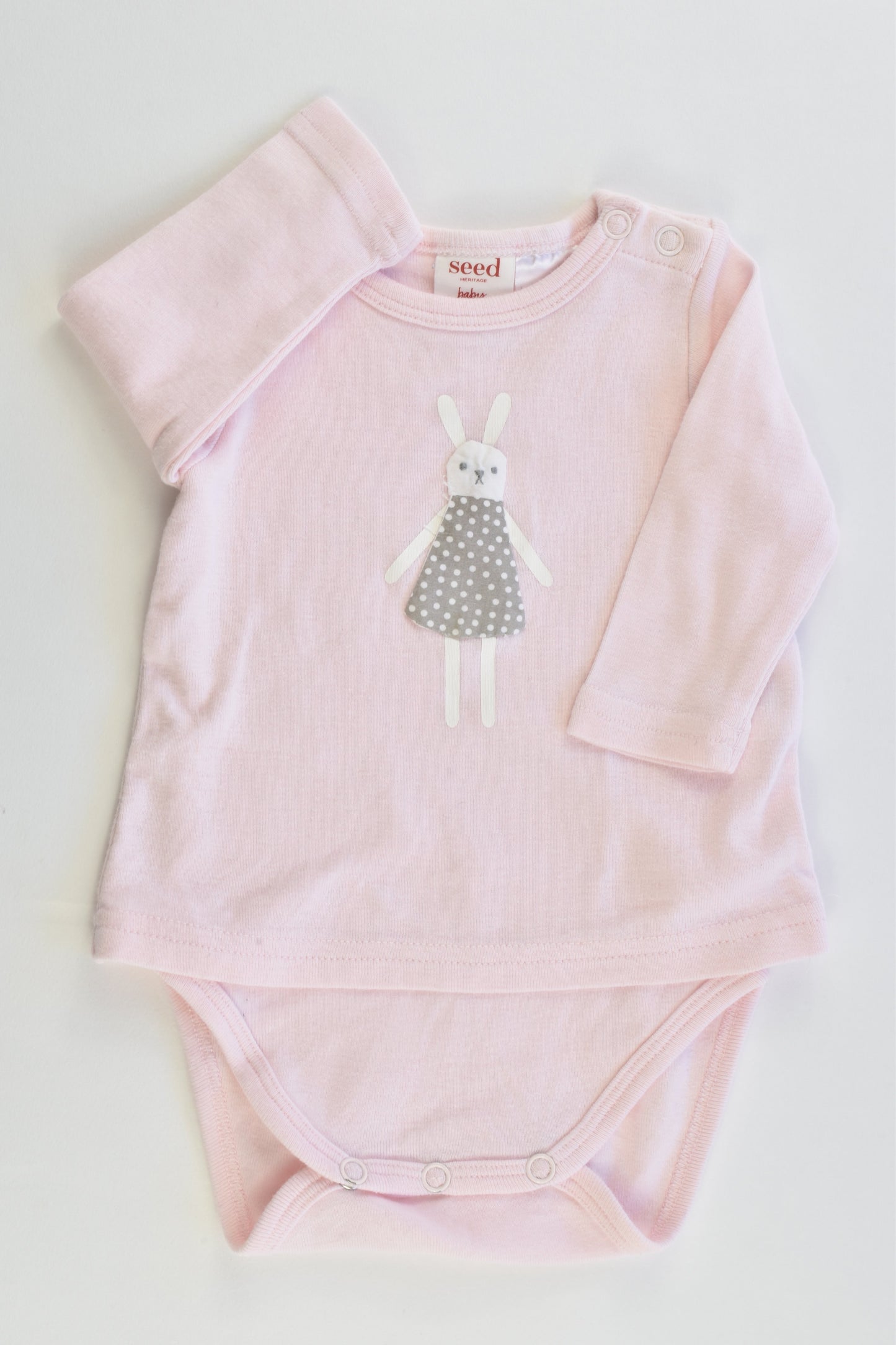 Seed Baby Size 0000 (Newborn) Bunny Bodysuit