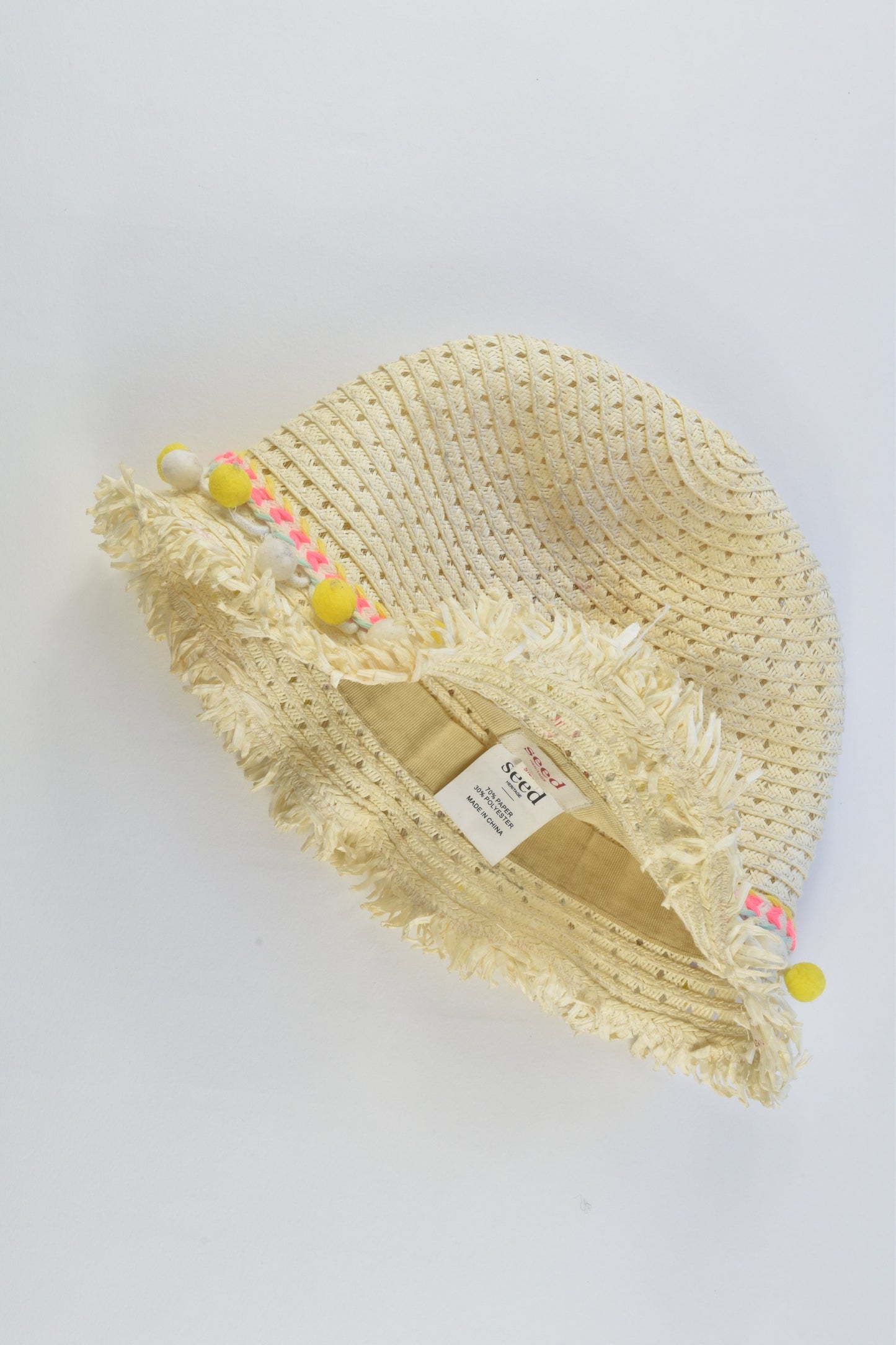 Seed Heritage One Size (Approx 4-8 years) Straw Hat