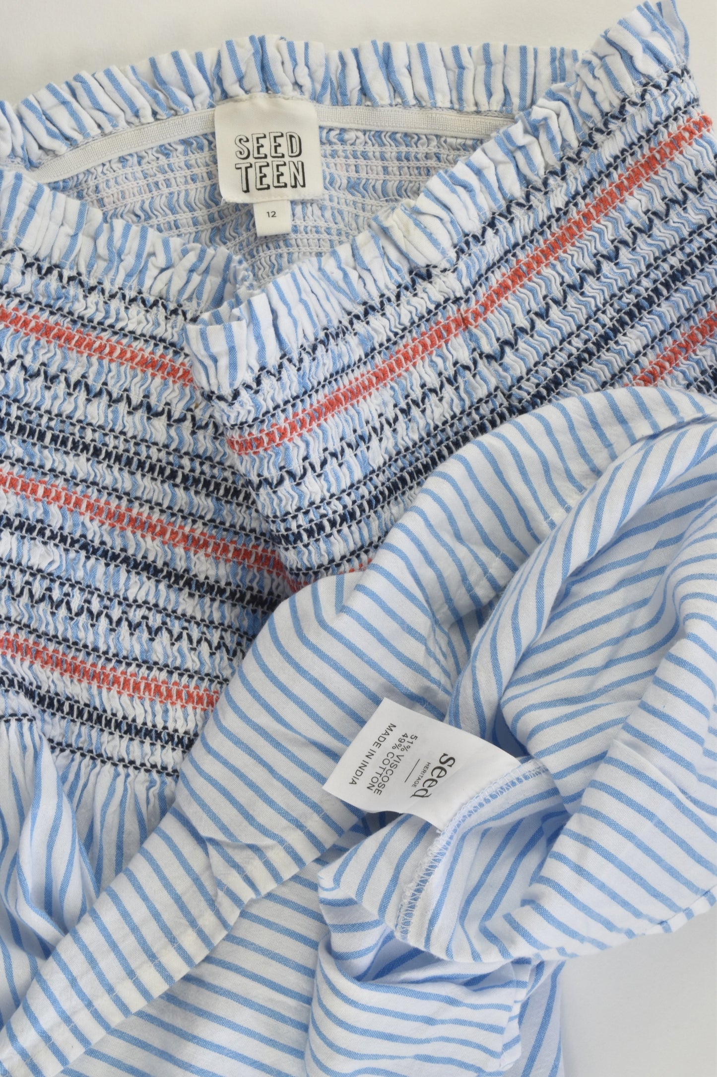 Seed Heritage (Seed Teen) Size 12 Striped Blouse