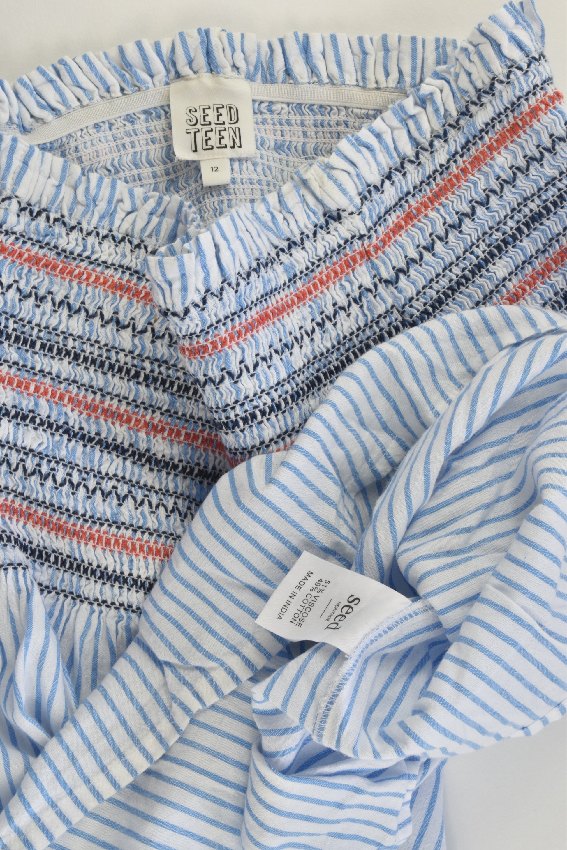 Seed Heritage (Seed Teen) Size 12 Striped Blouse