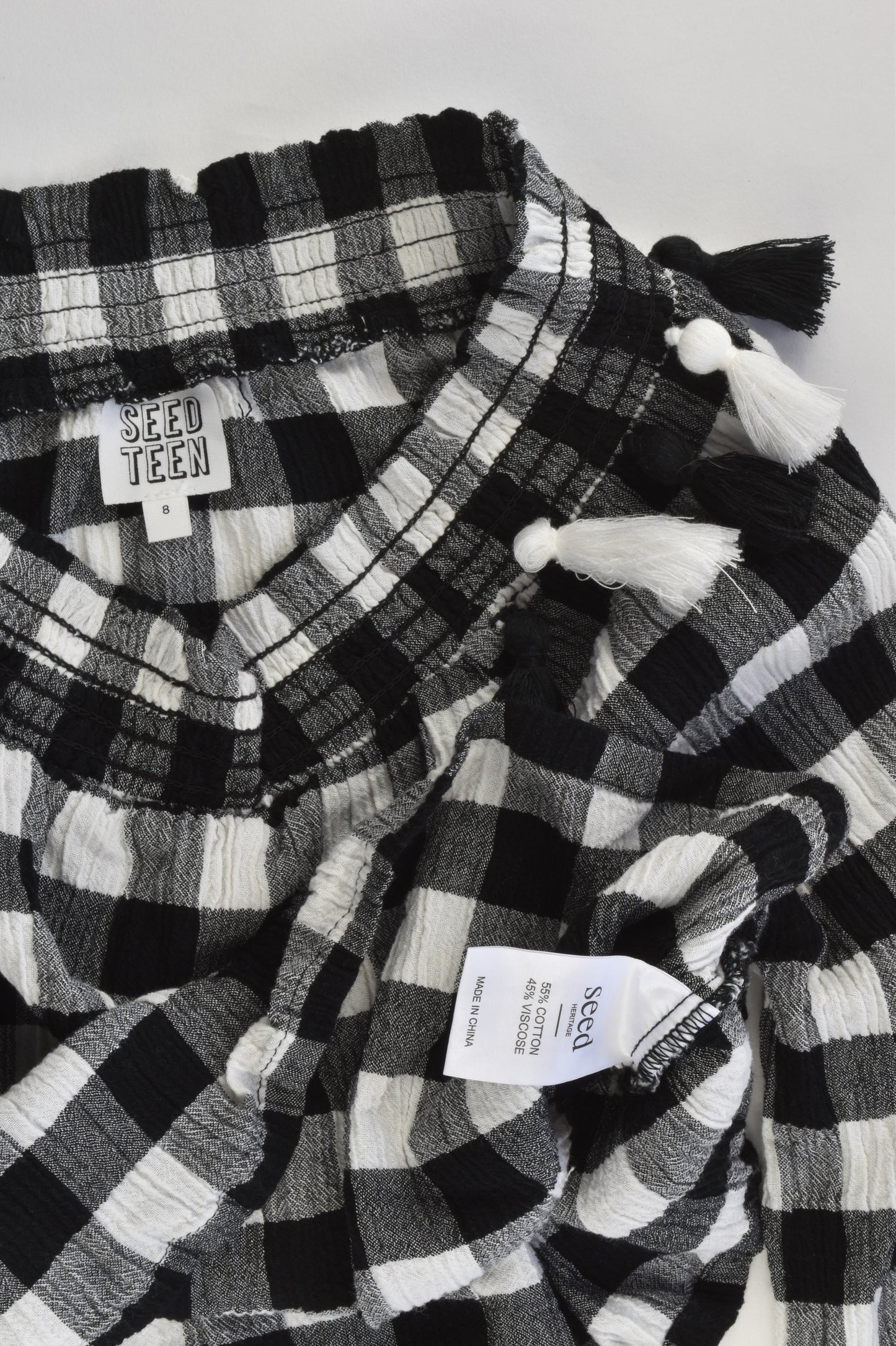 Seed Heritage (Seed Teen) Size 8 Checked Blouse