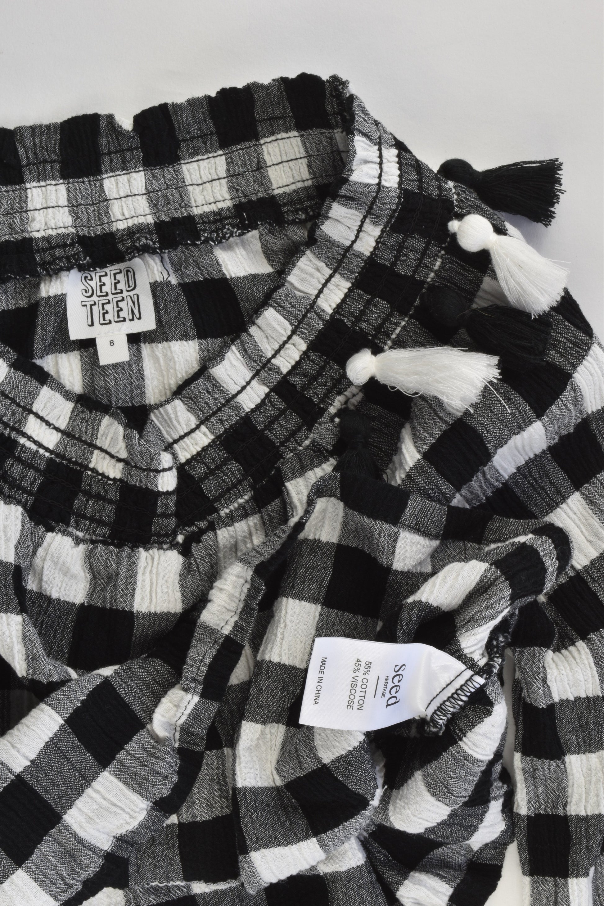 Seed Heritage (Seed Teen) Size 8 Checked Blouse