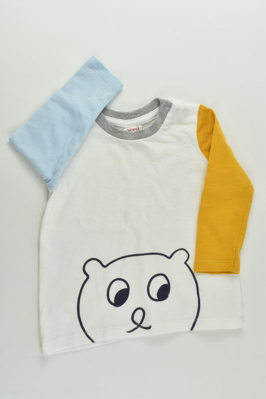 Seed Heritage Size 00 (3-6 months) Bear Top