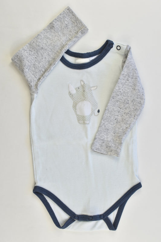 Seed Heritage Size 00 (3-6 months) Rhino Bodysuit