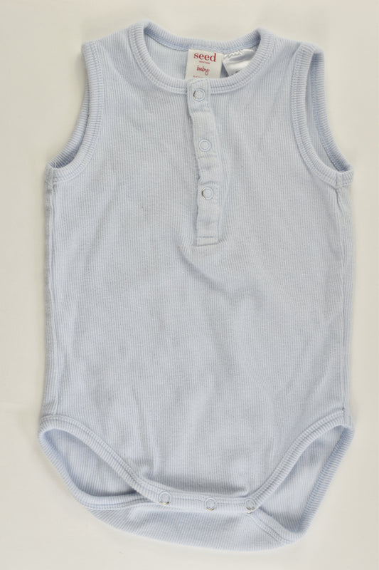 Seed Heritage Size 00 (3-6 months) Ribbed Bodysuit with Love Heart at the Back