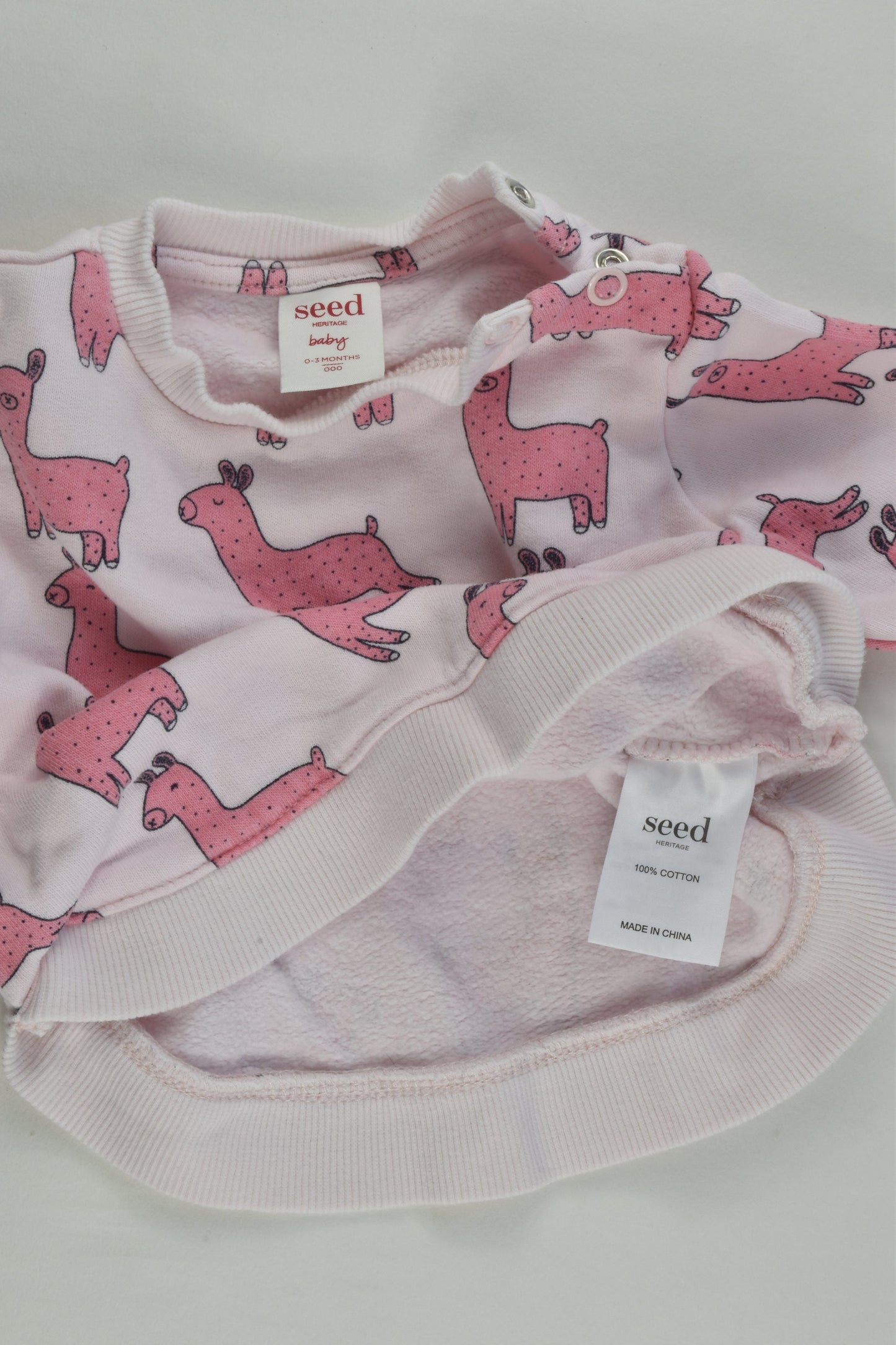 Seed Heritage Size 000 (0-3 months) Llama Sweater
