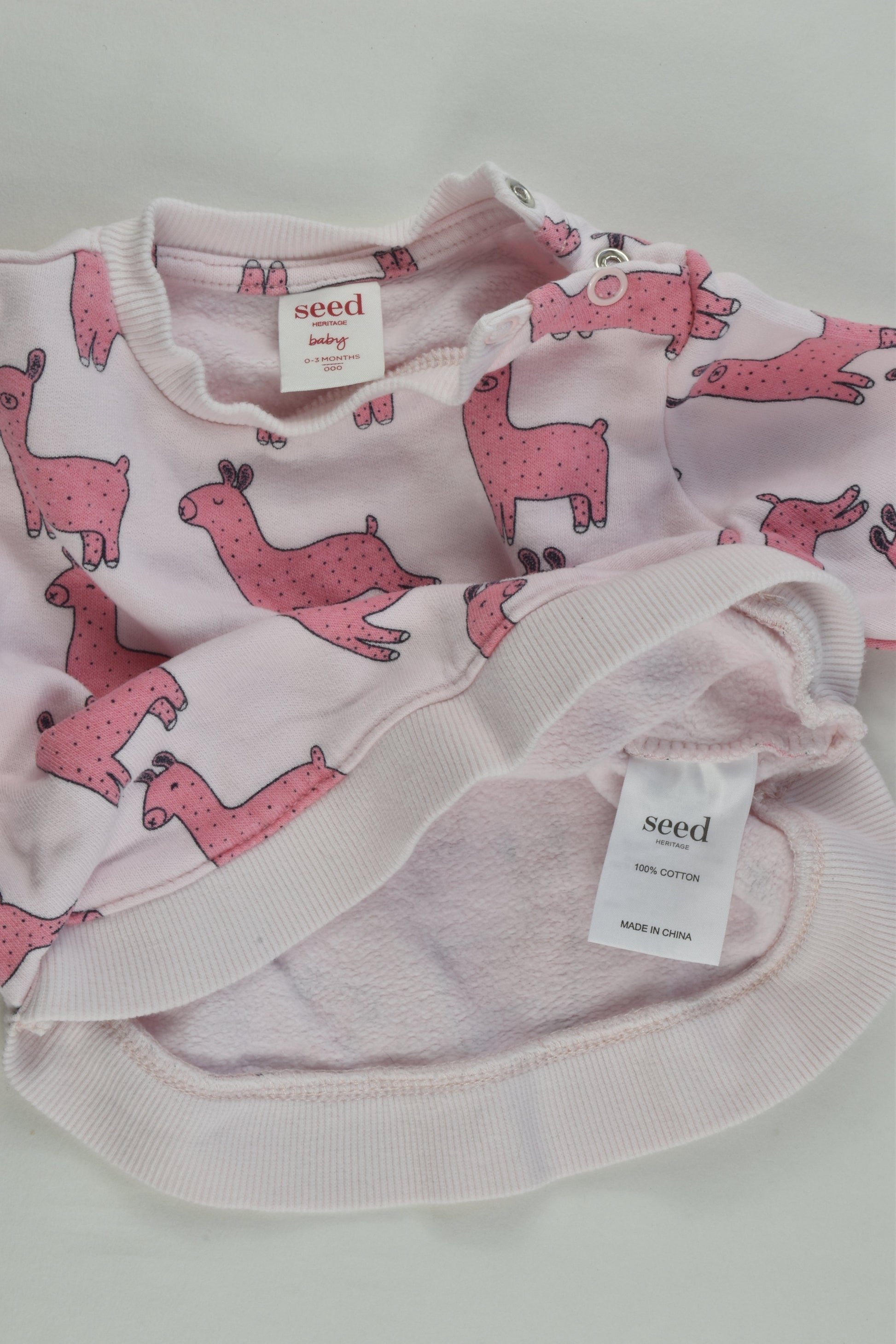 Seed Heritage Size 000 (0-3 months) Llama Sweater