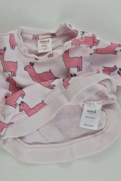 Seed Heritage Size 000 (0-3 months) Llama Sweater