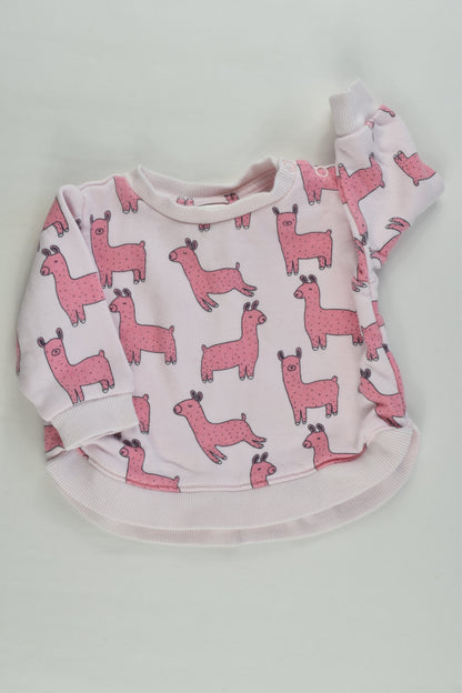Seed Heritage Size 000 (0-3 months) Llama Sweater