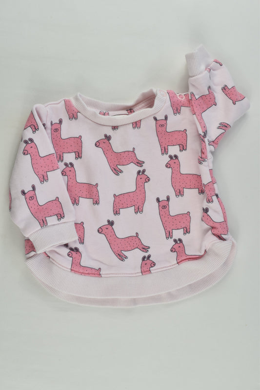 Seed Heritage Size 000 (0-3 months) Llama Sweater