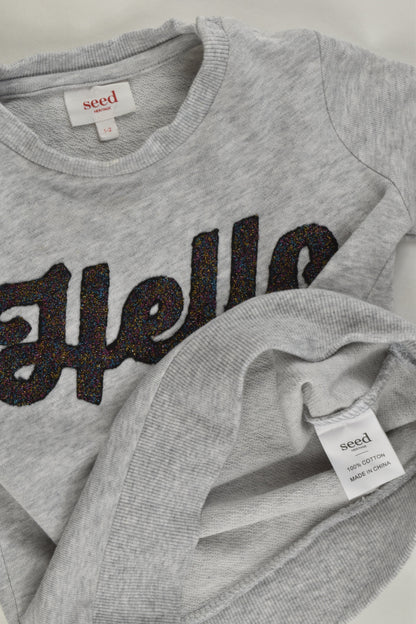 Seed Heritage Size 1-2 'Hello' Sweater