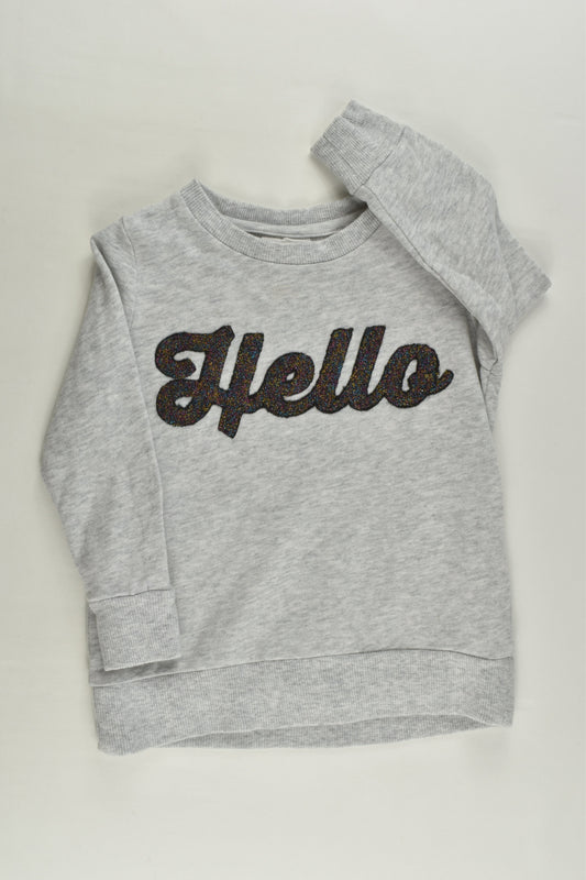 Seed Heritage Size 1-2 'Hello' Sweater