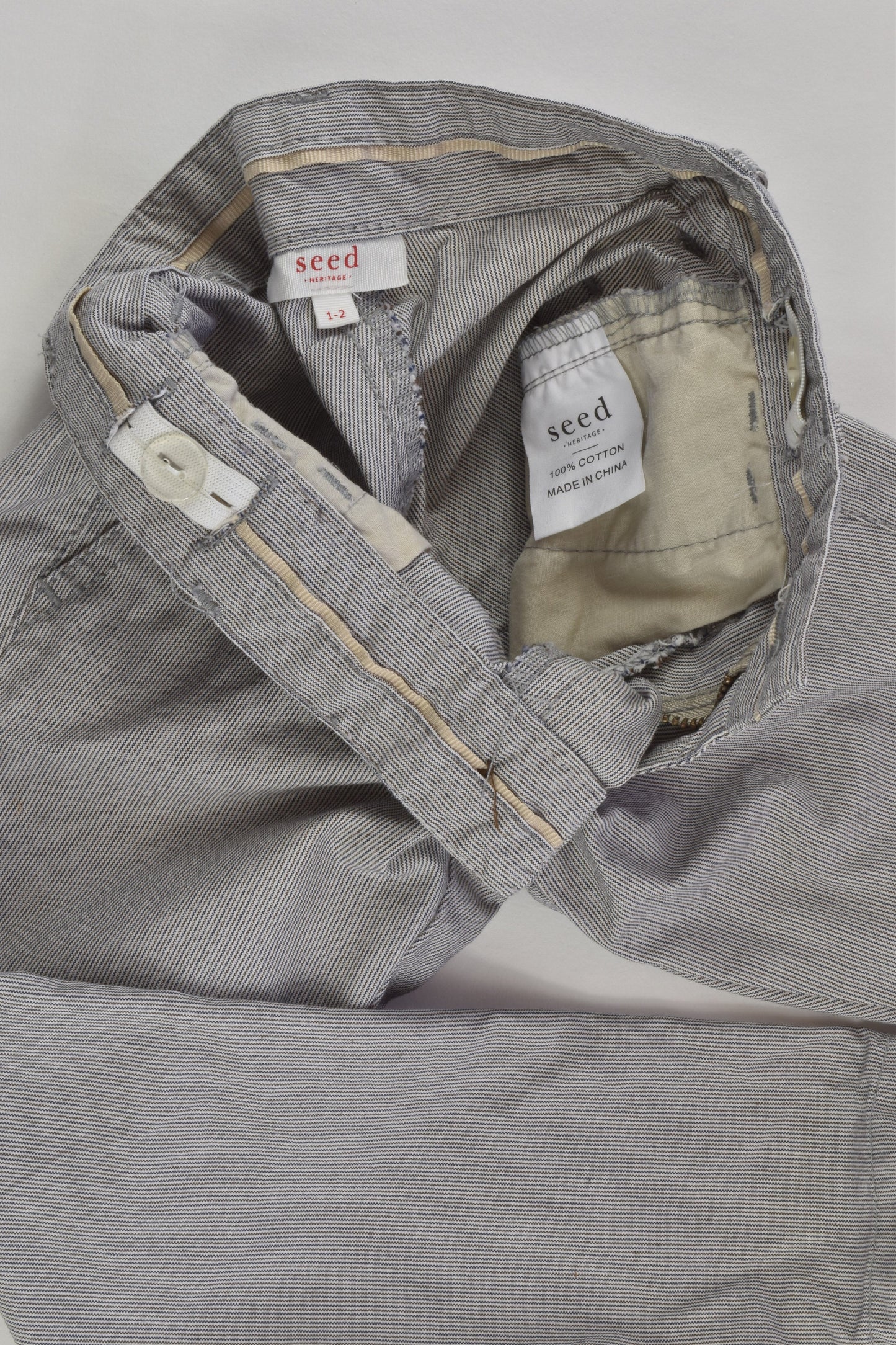 Seed Heritage Size 1-2 Lightweight Striped Pants