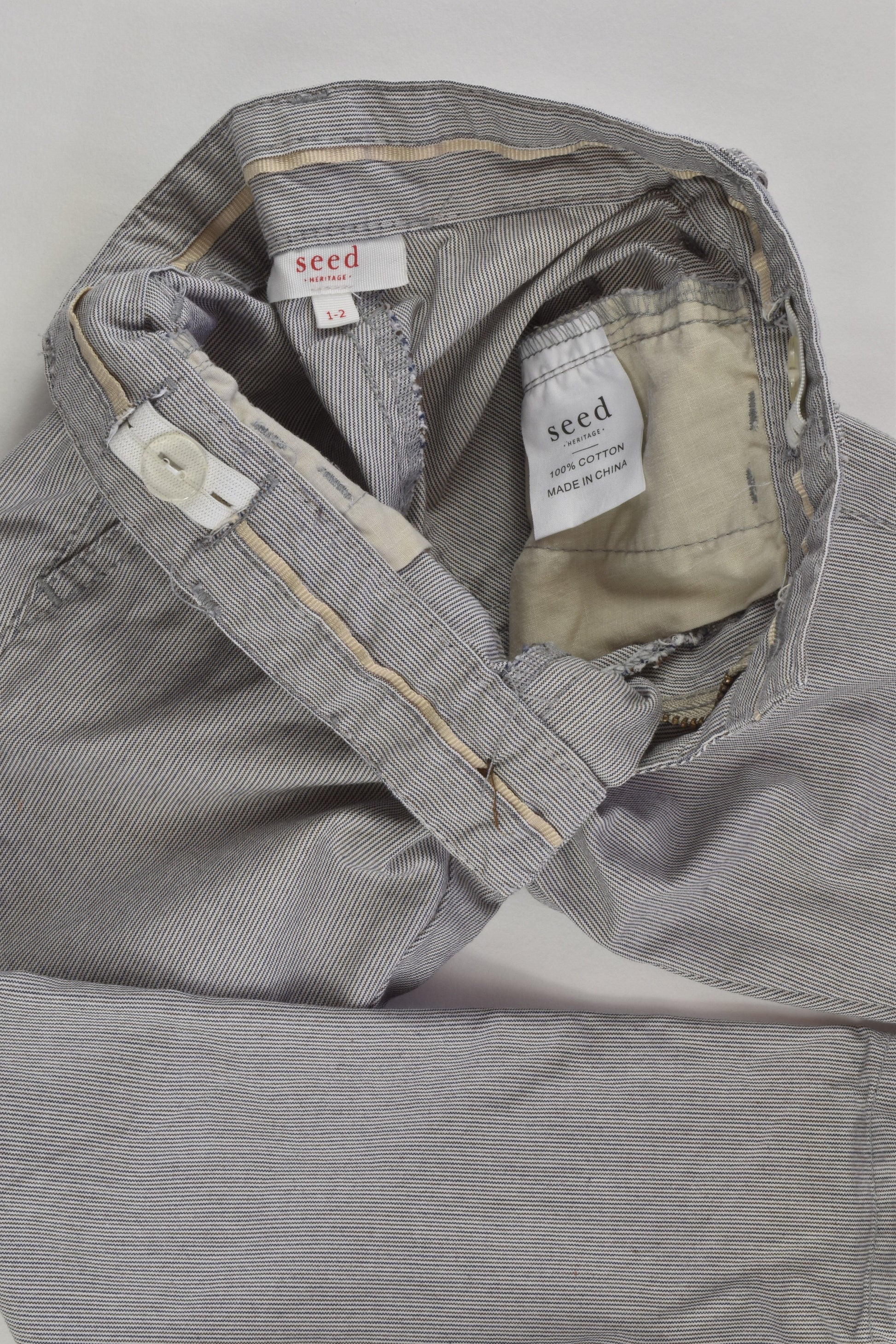 Seed Heritage Size 1-2 Lightweight Striped Pants