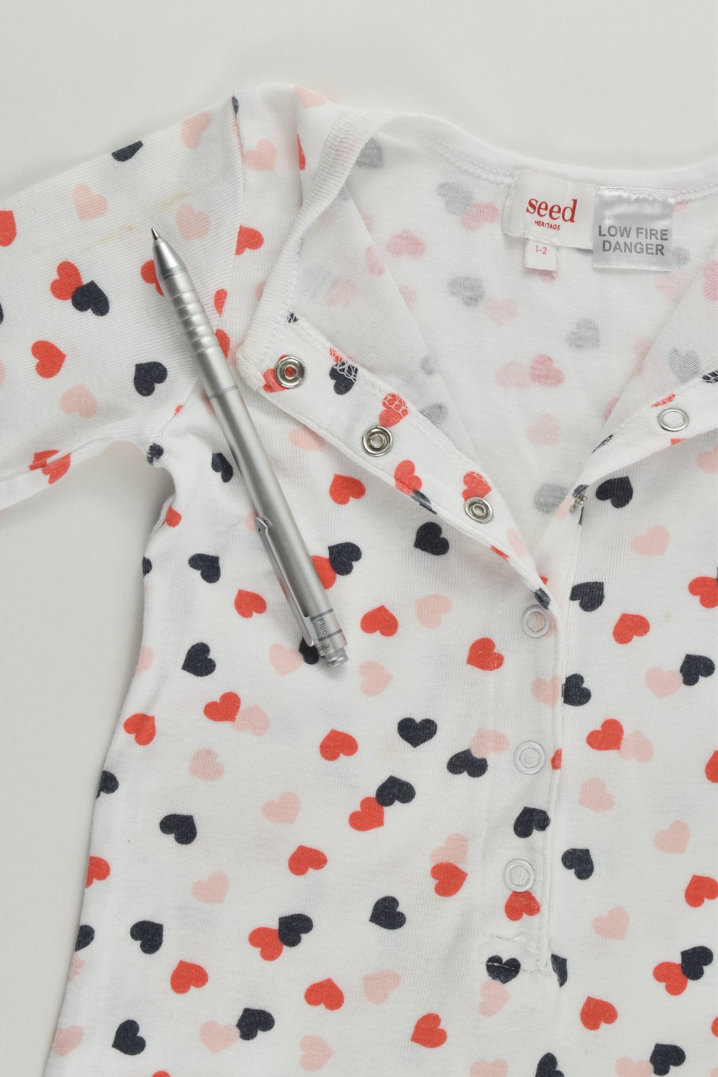 Seed Heritage Size 1-2 Love Hearts Romper