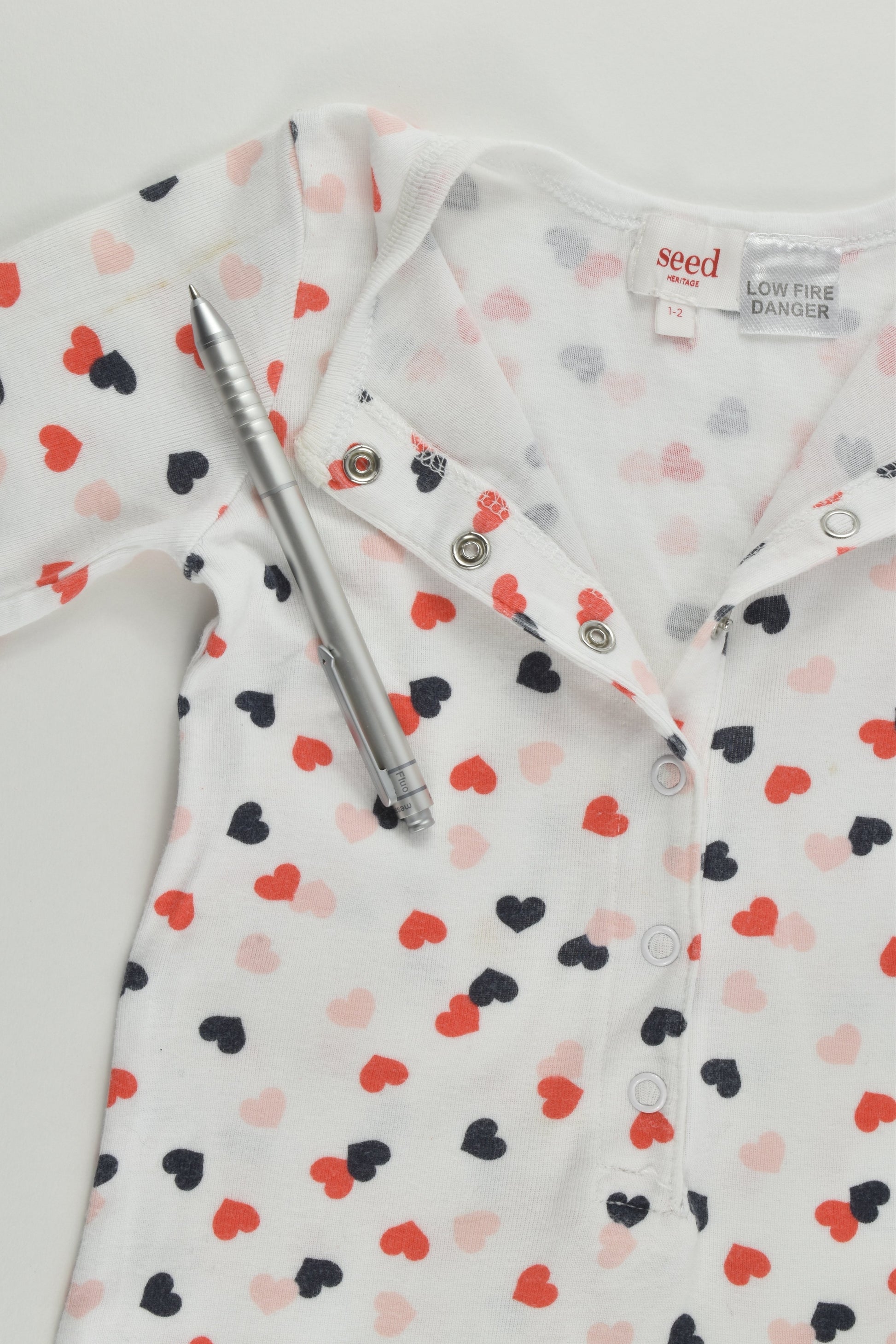 Seed Heritage Size 1-2 Love Hearts Romper