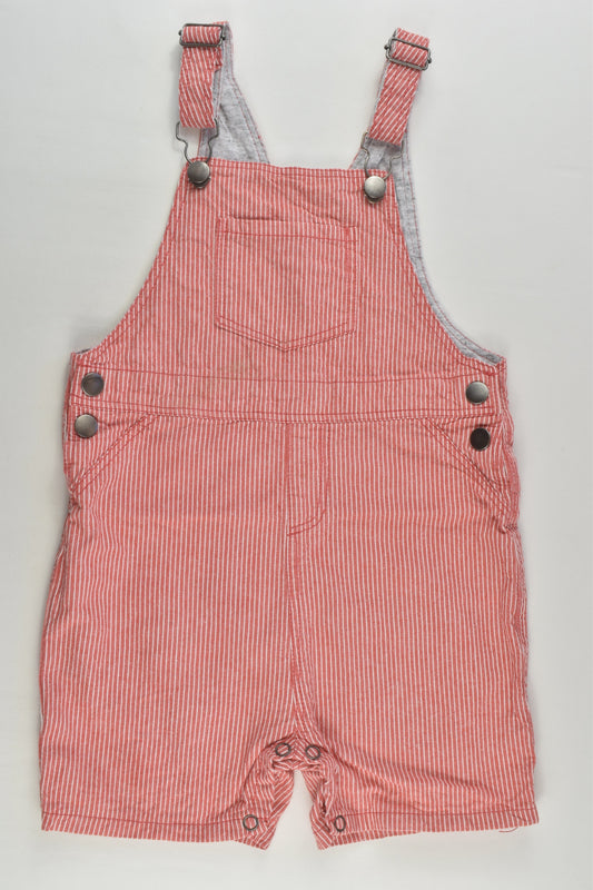 Seed Heritage Size 1 Striped Short Overalls