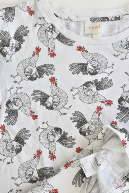 Seed Heritage Size 10 Roosters T-shirt