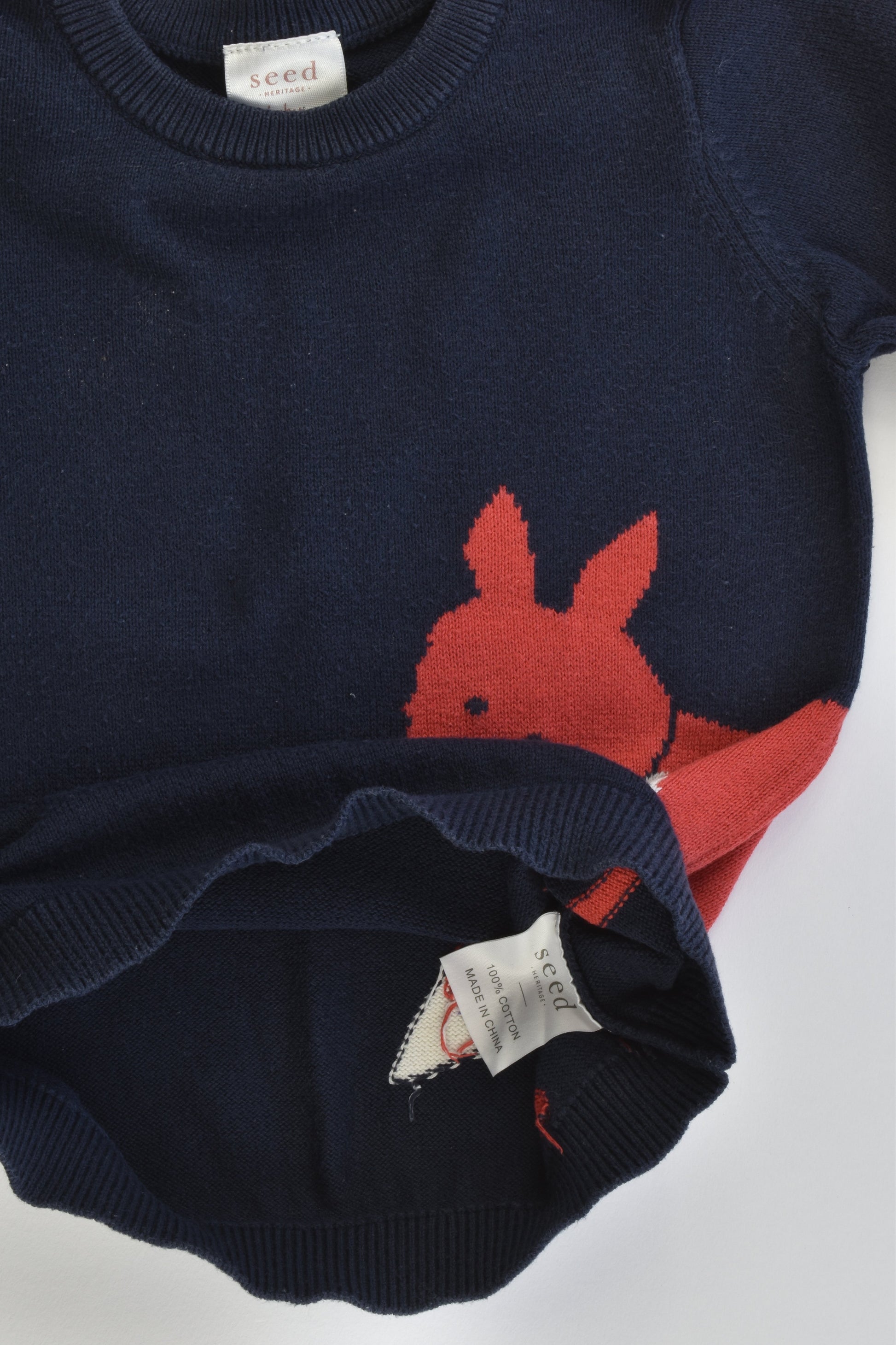 Seed Heritage Size 12-18 months (1) Fox Knitted Jumper