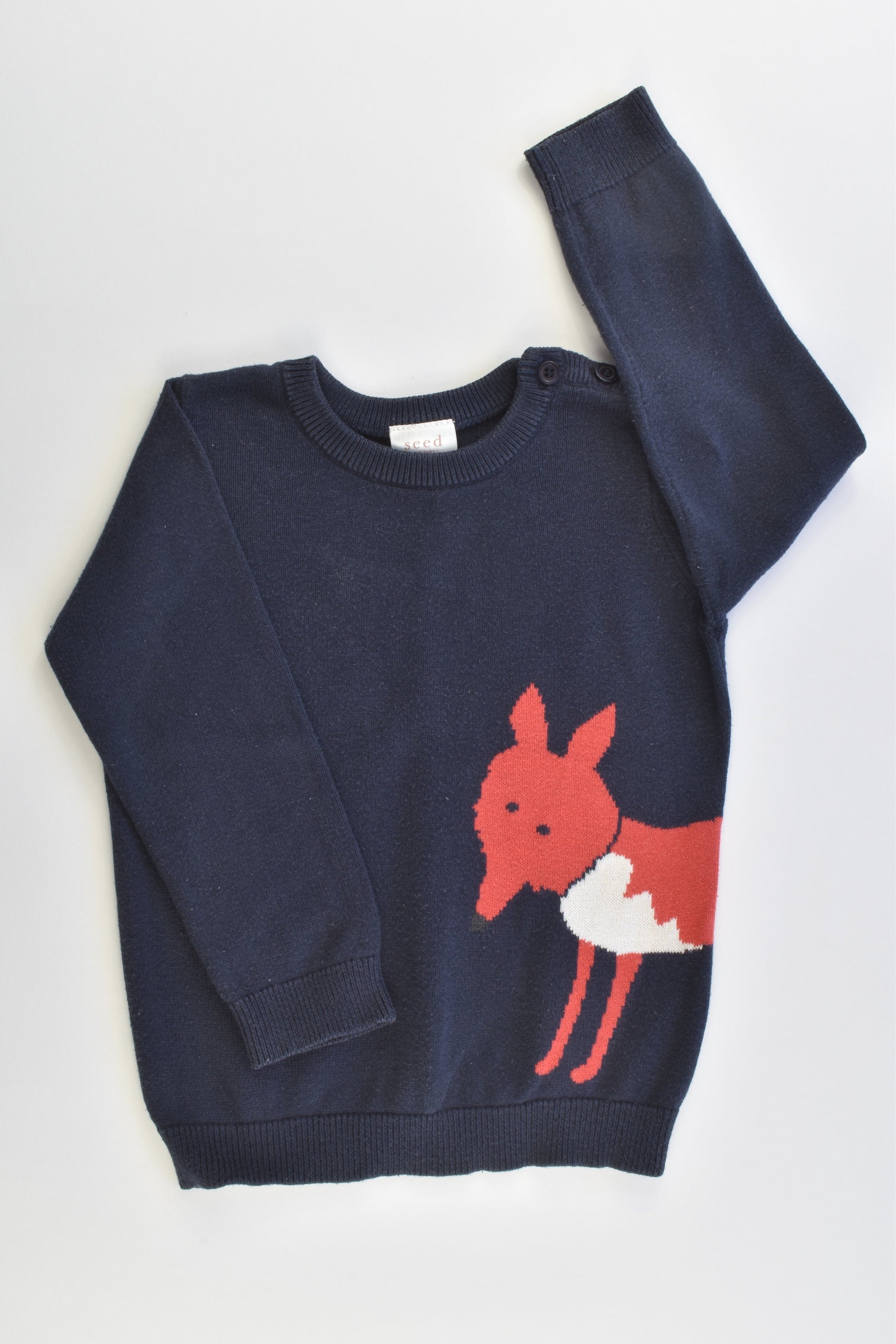 Seed Heritage Size 12-18 months (1) Fox Knitted Jumper