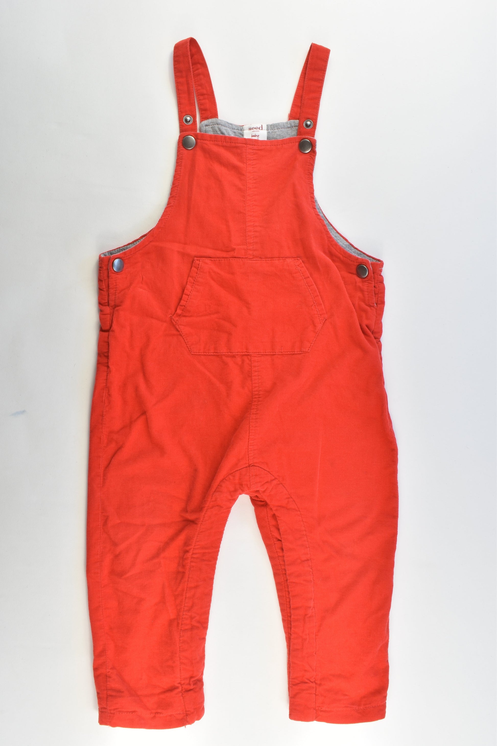Seed Heritage Size 18-24 months (2) Lined Soft Cord Overalls