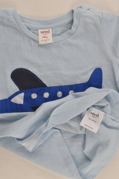 Seed Heritage Size 2 (18-24 months) Plane T-shirt