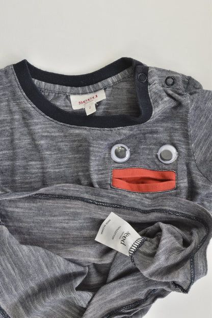 Seed Heritage Size 2 Face Pocket T-shirt
