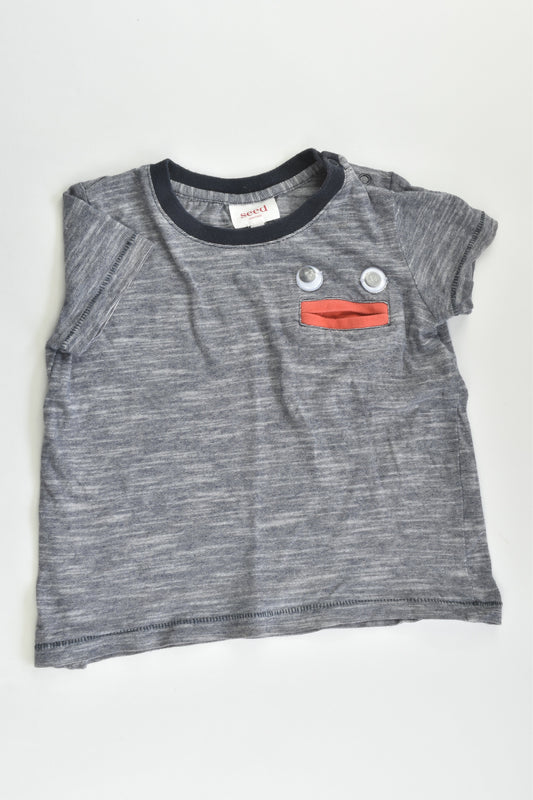 Seed Heritage Size 2 Face Pocket T-shirt