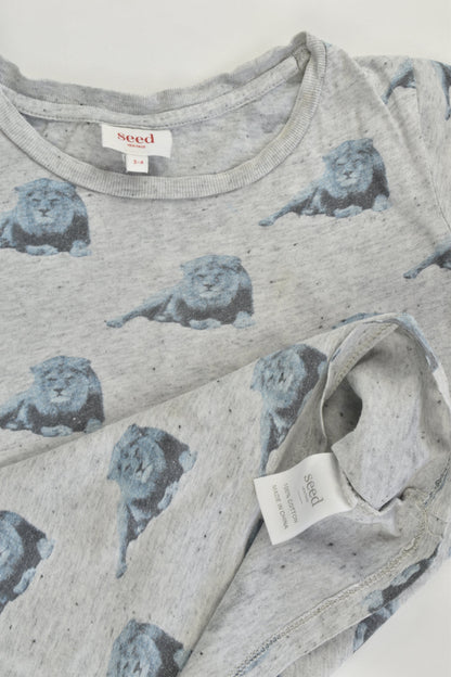Seed Heritage Size 3-4 Lion T-shirt