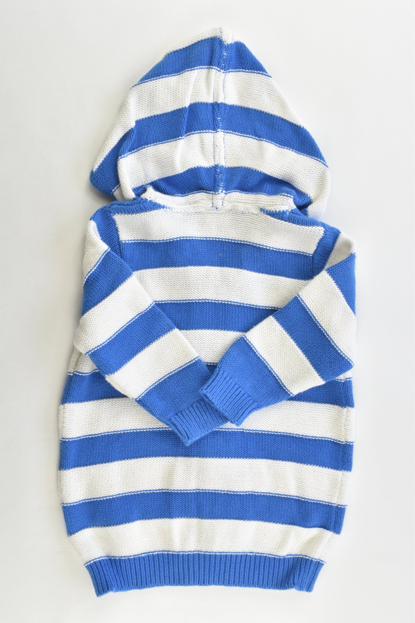 Seed Heritage Size 3-6 months (00) Striped Hooded Knitted Jumper