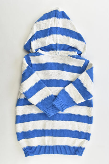 Seed Heritage Size 3-6 months (00) Striped Hooded Knitted Jumper