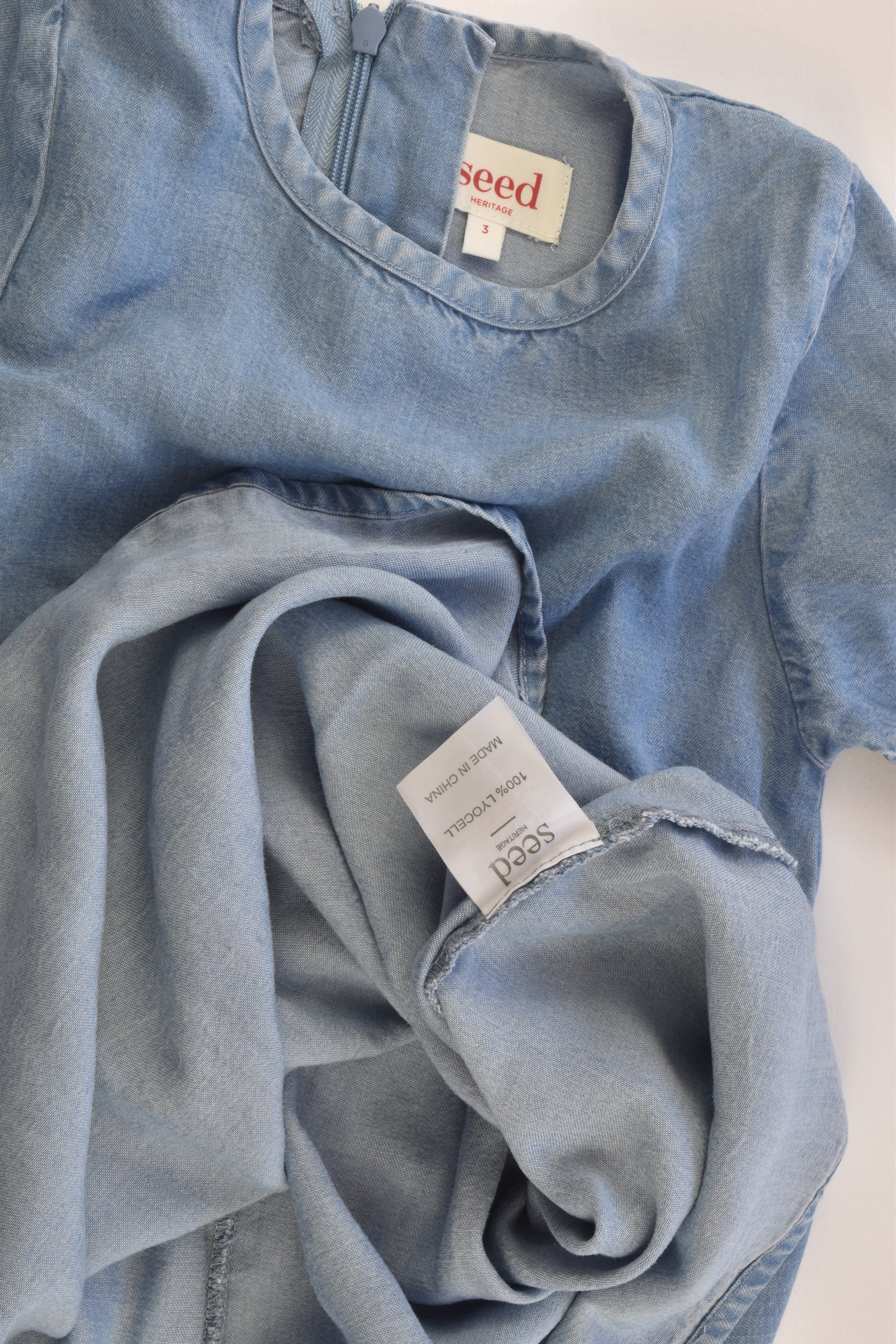 Seed Heritage Size 3 Lightweight Denim Dress/Tunic