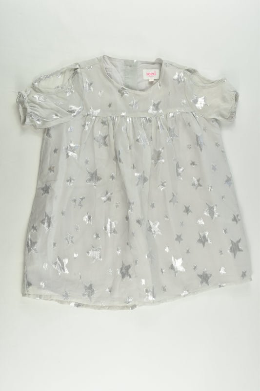 Seed Heritage Size 3 Lined Stars Silk Dress