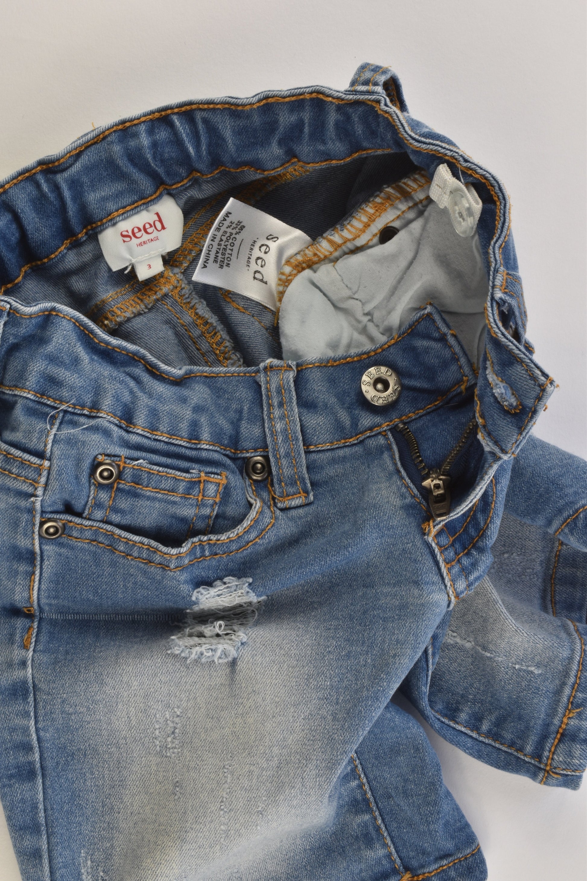 Seed Heritage Size 3 Stretchy Denim Shorts