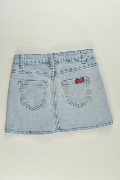 Seed Heritage Size 3 Stretchy Denim Skirt