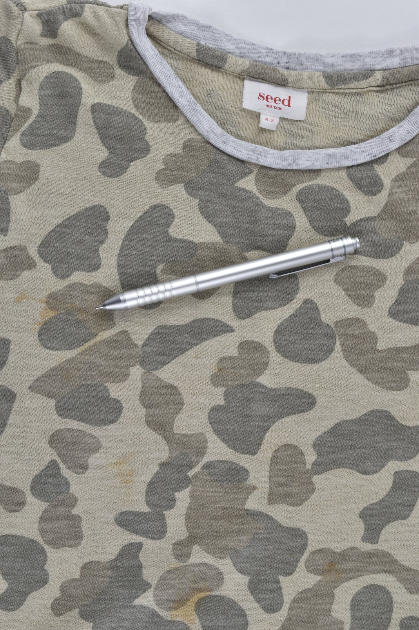 Seed Heritage Size 4-5 Camoflage T-shirt