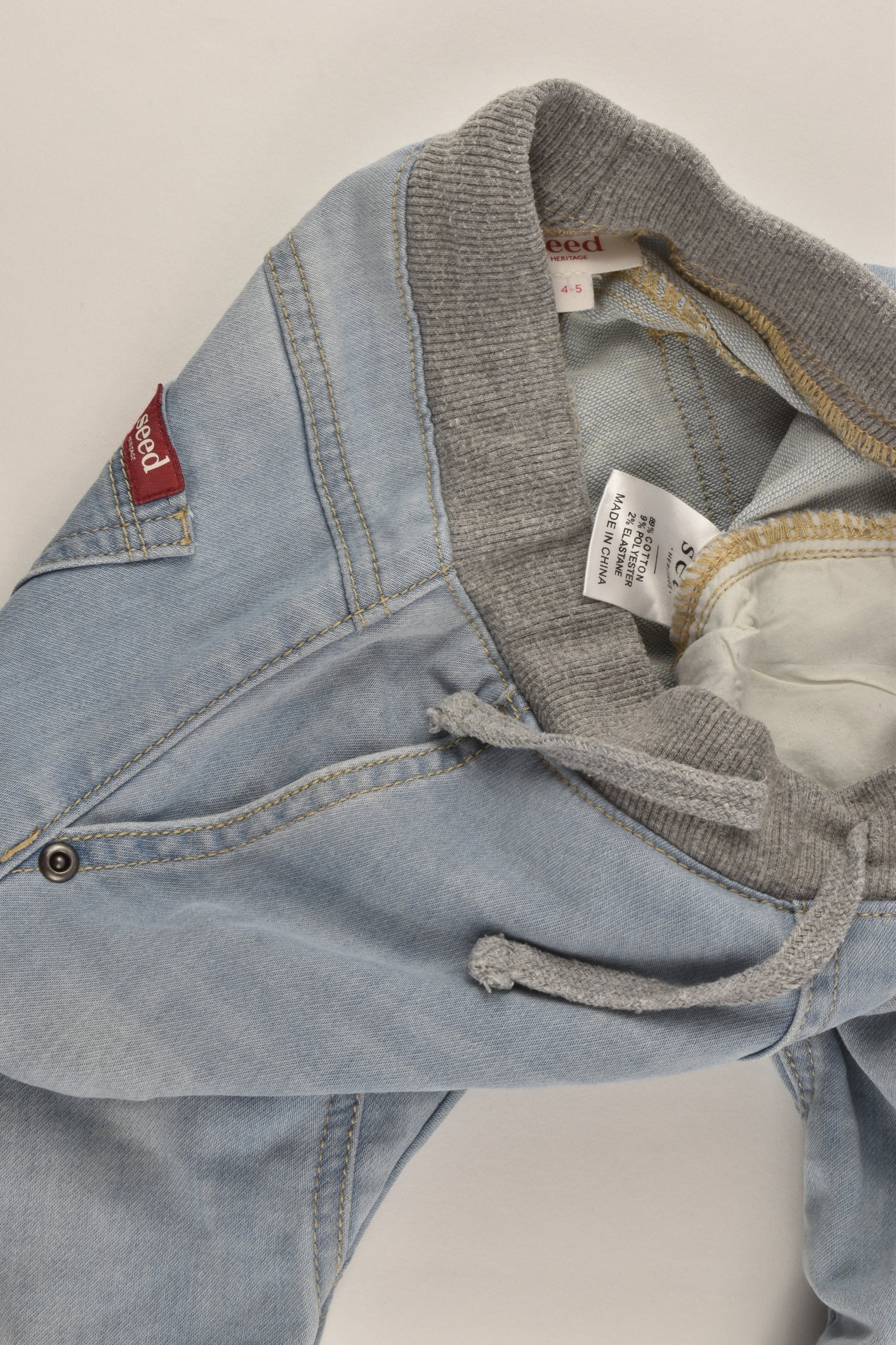Seed Heritage Size 4-5 Stretchy Baggy Denim Pants