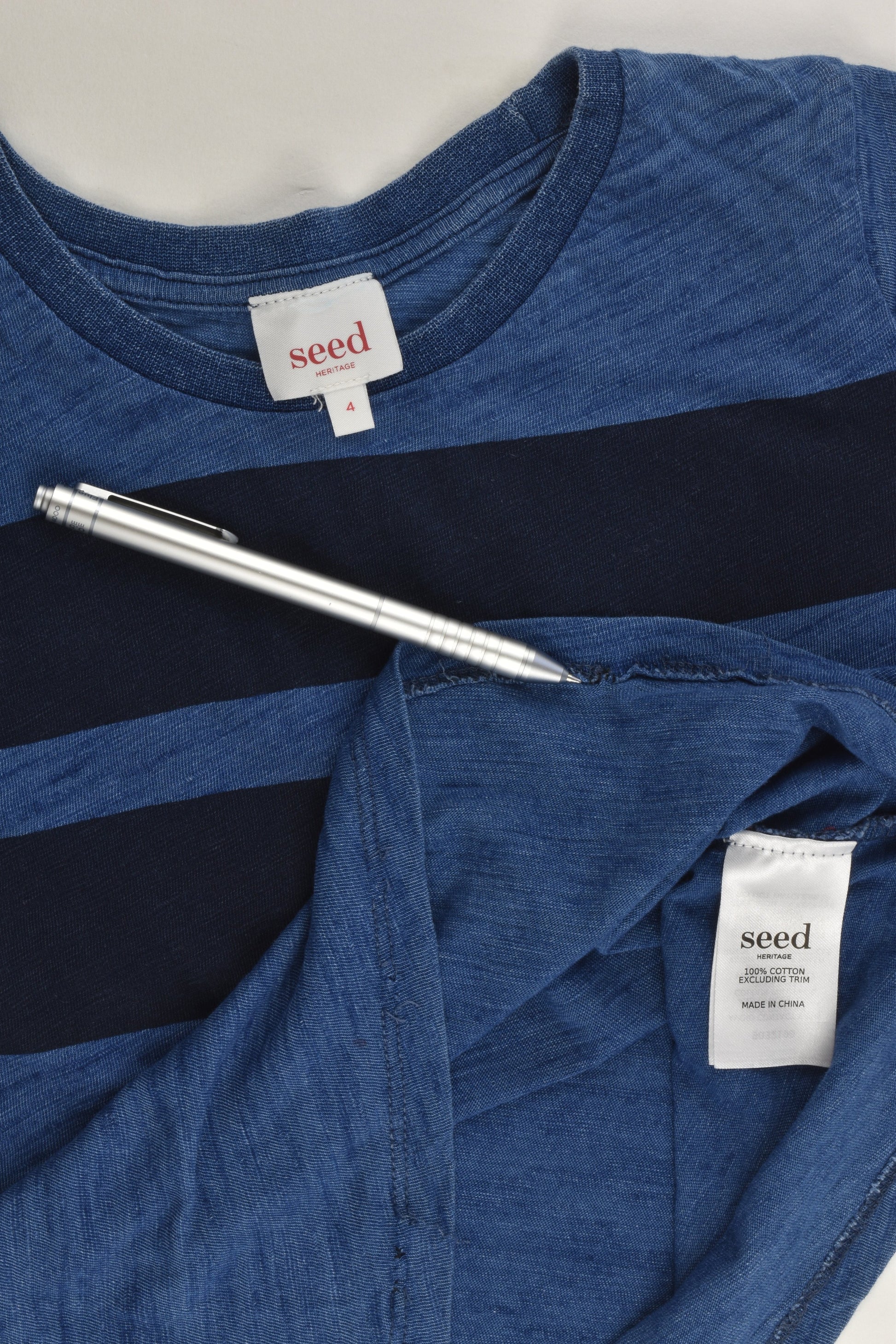 Seed Heritage Size 4 Blue T-shirt