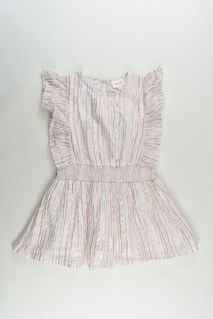 Seed Heritage Size 4 Metallic Stripes Dress