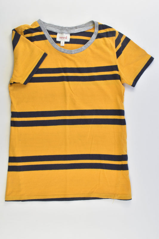 Seed Heritage Size 5 Mustard Striped T-shirt