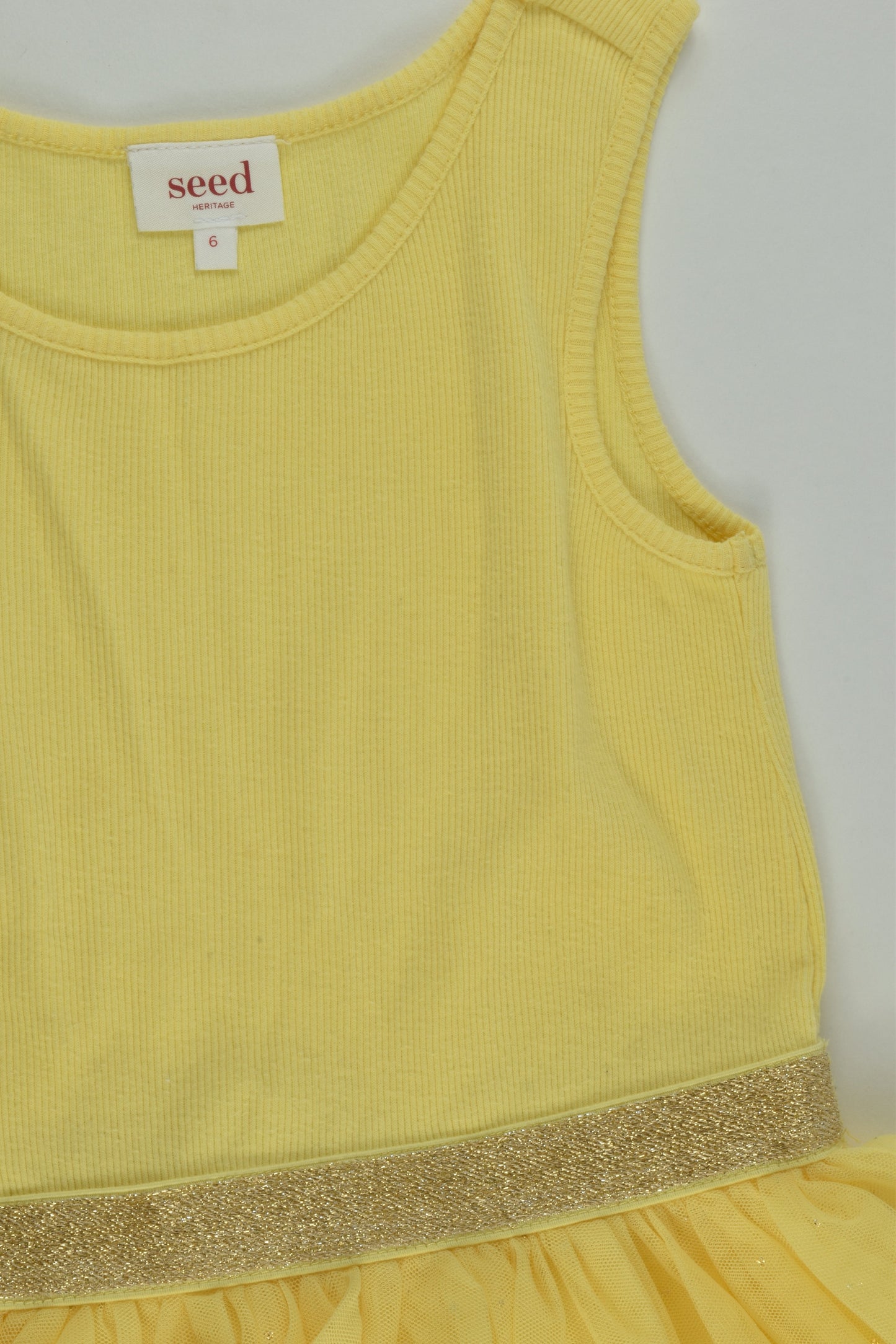 Seed Heritage Size 6 Ribbed Lined Tulle Dress